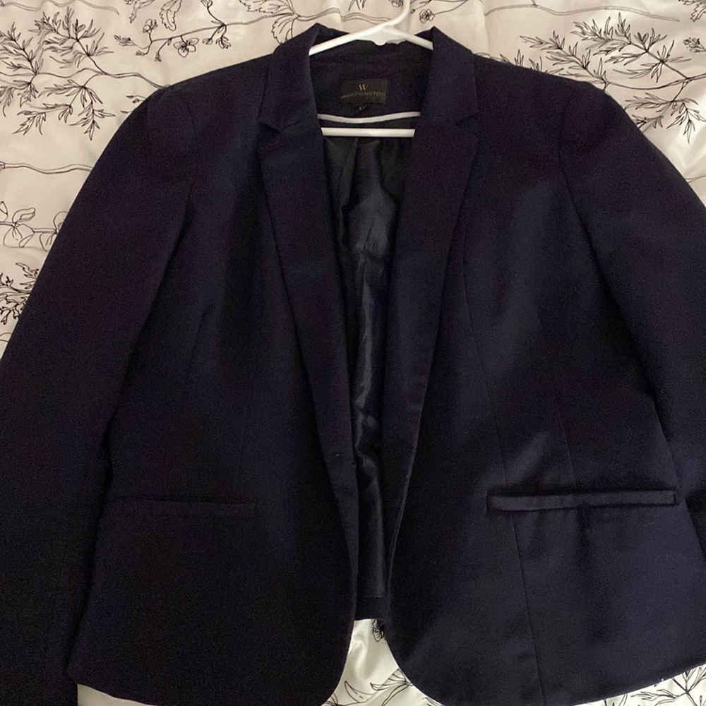 Worthington dark navy blue Blazer jacket